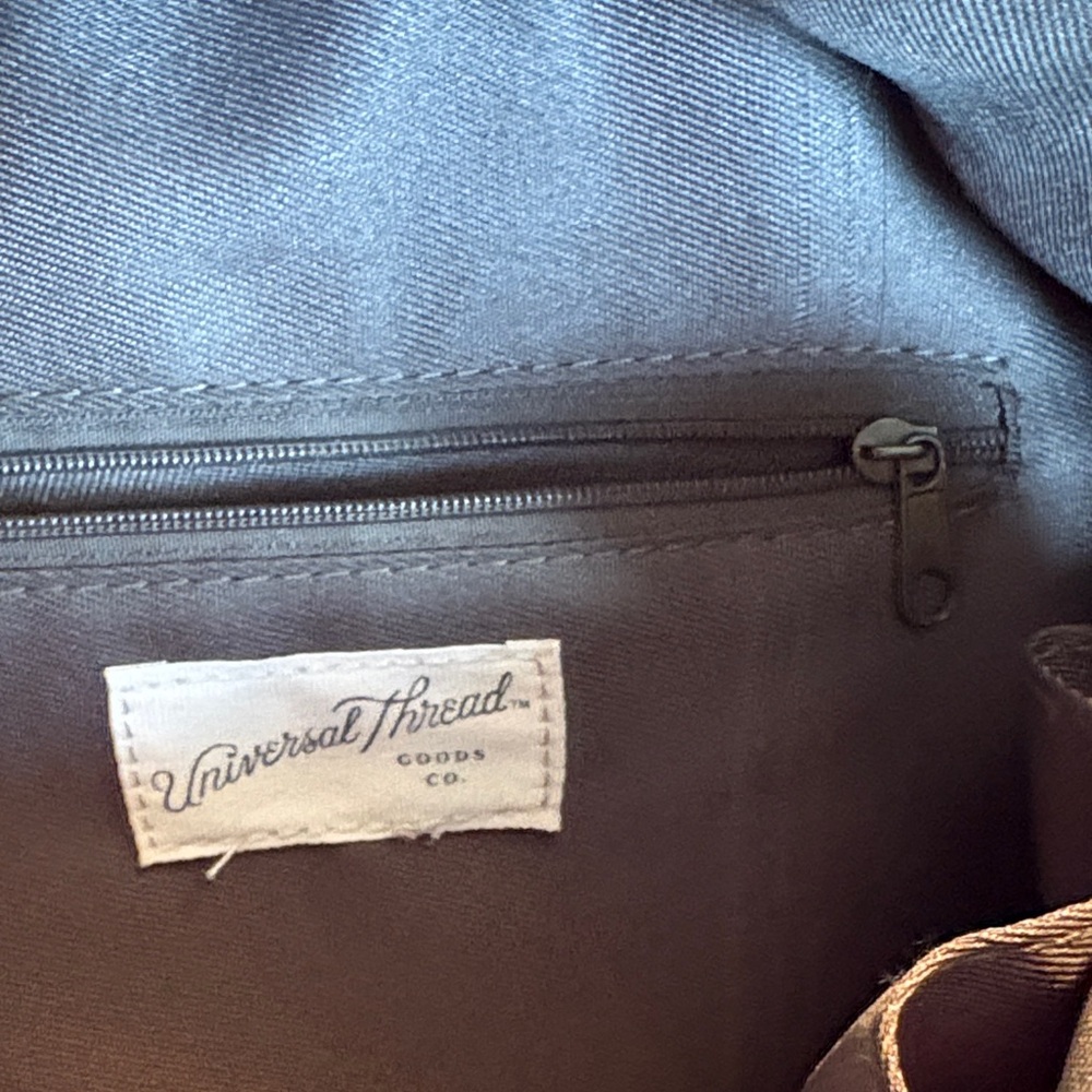 Universal Thread Dark Brown/ Olive Mini Backpack - image 4